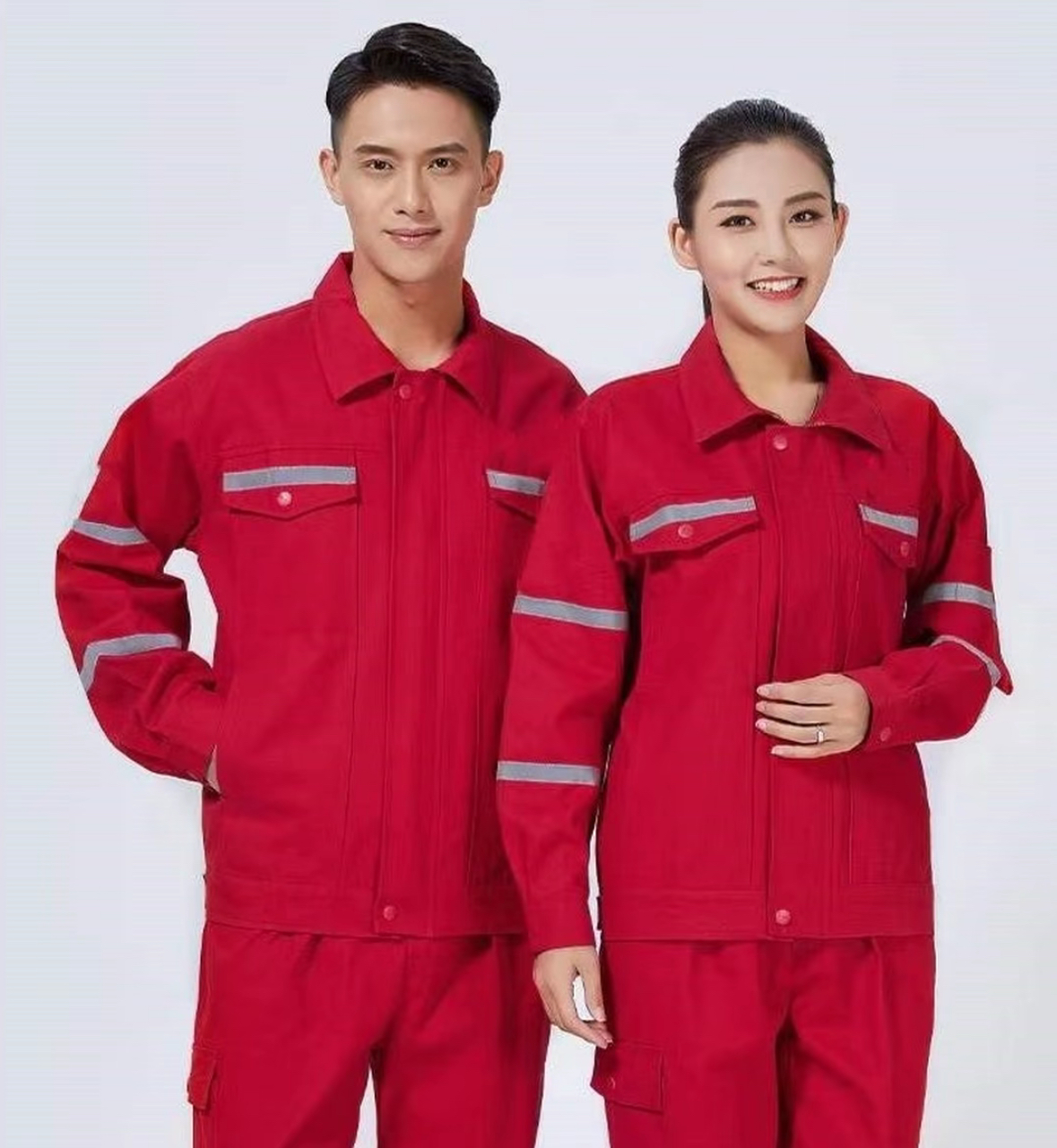 中海油焊工专用工作服纯棉套装男秋冬工厂电焊耐磨正规劳保工作服