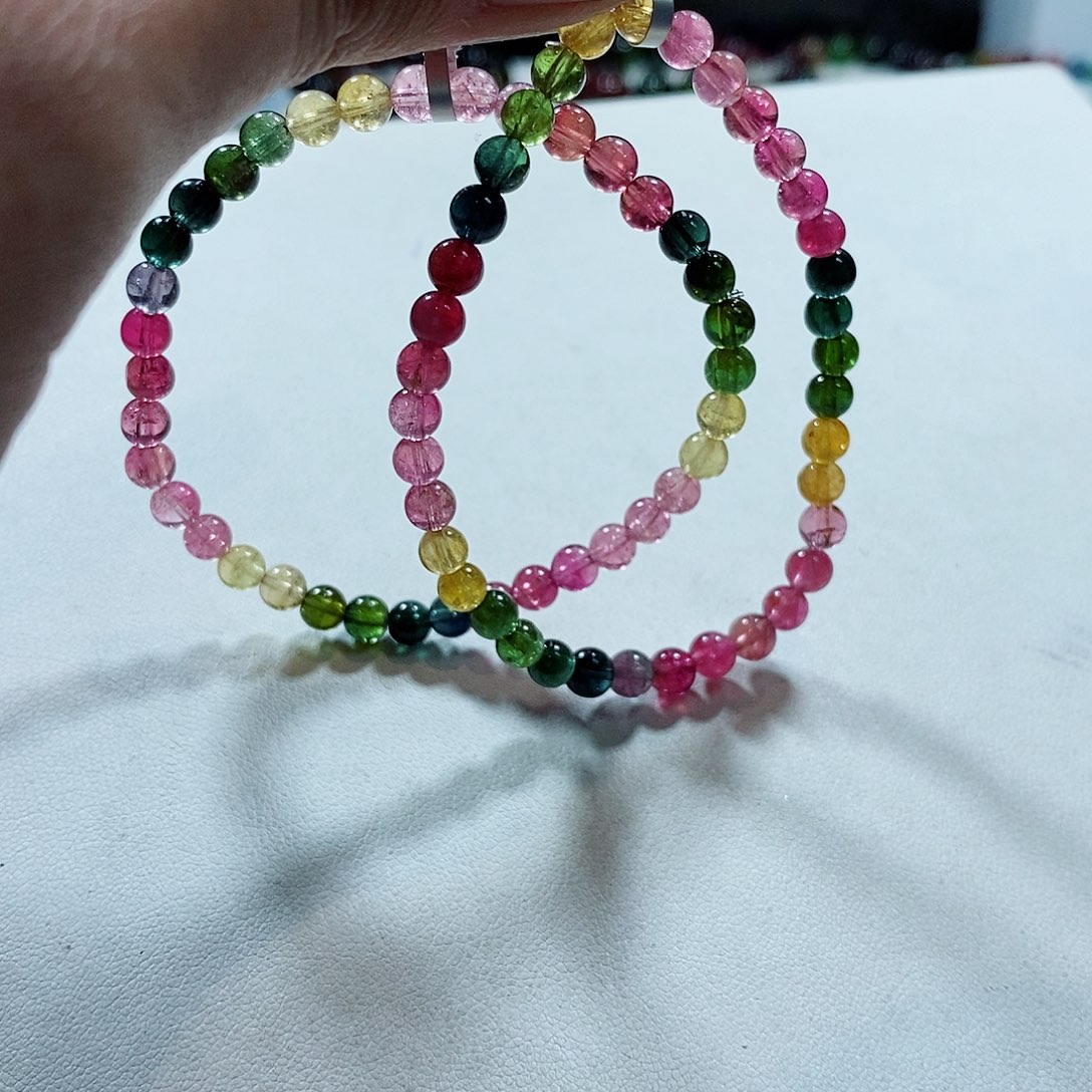 碧玺手链未镶嵌多样性发一条