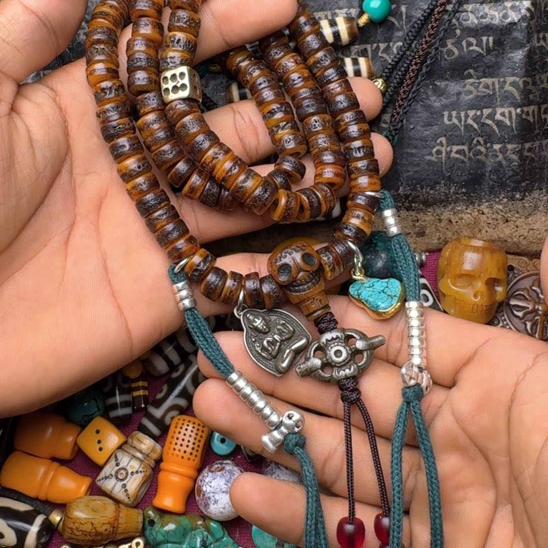 金刚菩提手串牦牛骨