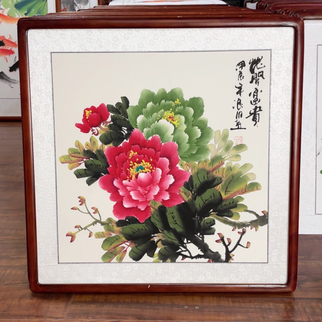 国画带框尺寸63*63厘米