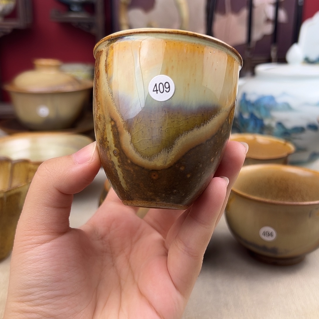 杯纯手工柴烧主人杯