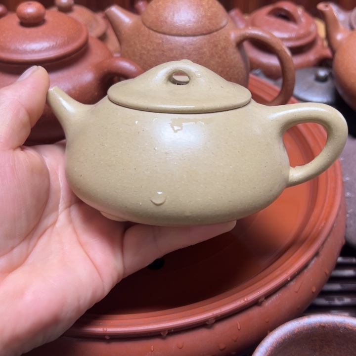茶壶紫砂宜兴原矿本绿御皇段