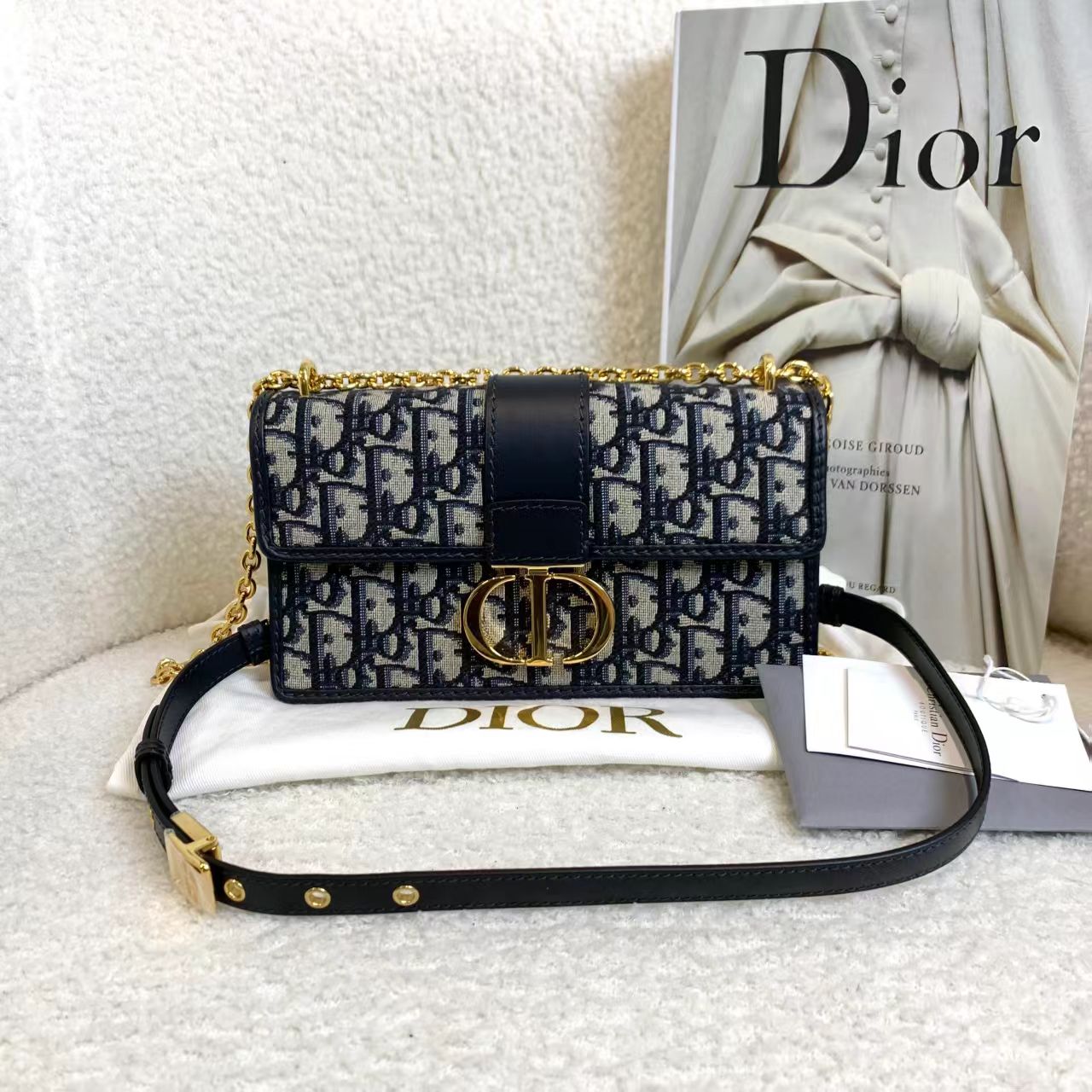 99新 DIOR/迪奥 壹臻/老花蒙田30小号包/ 53811095