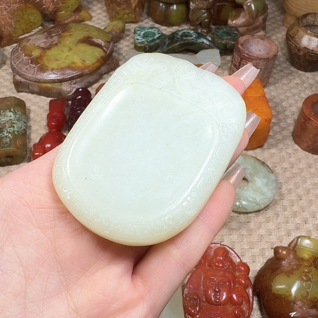 白玉菩提吊坠挂件