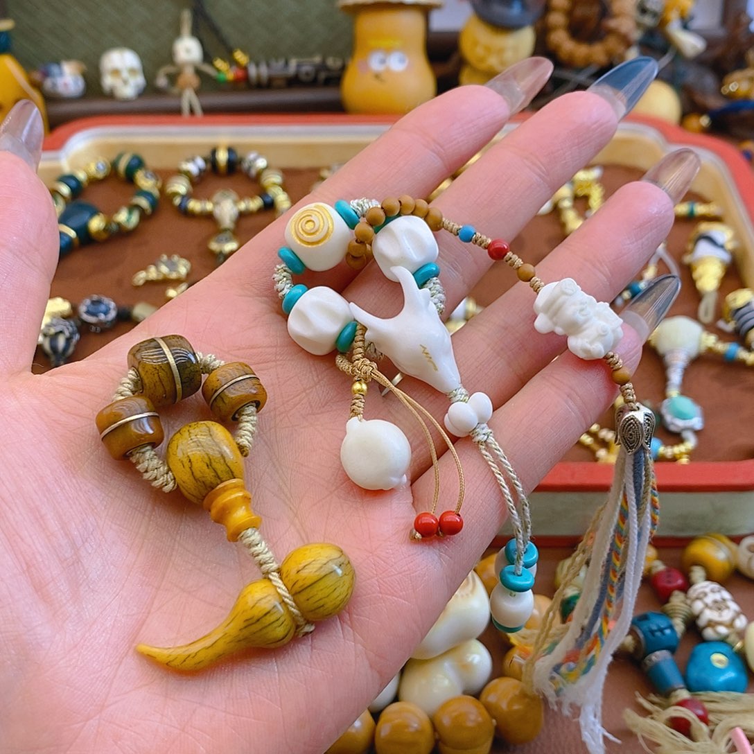 铜铁合金类牛骨葫芦➕鹿头全套