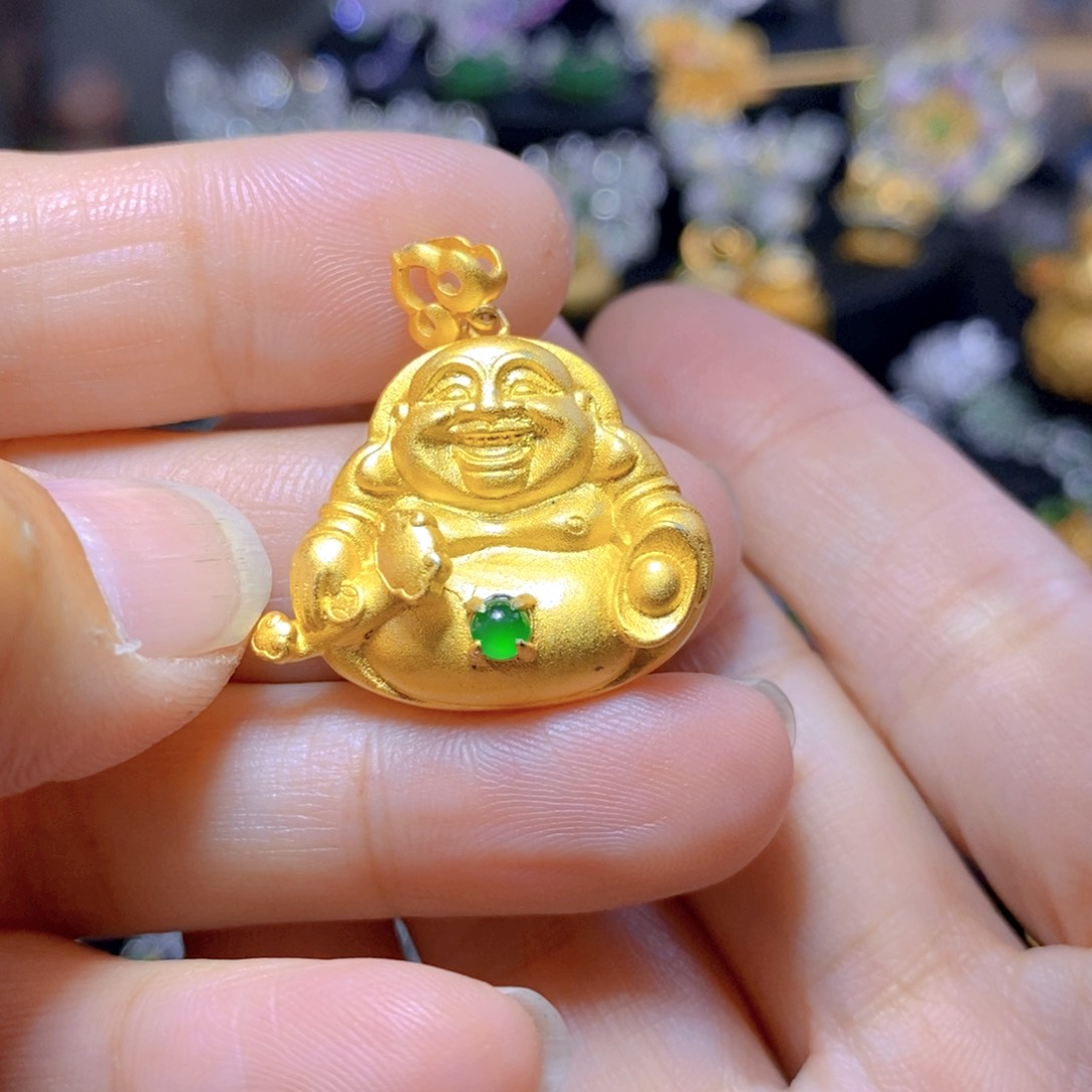 翡翠耳钉银S925镶嵌天然翡翠