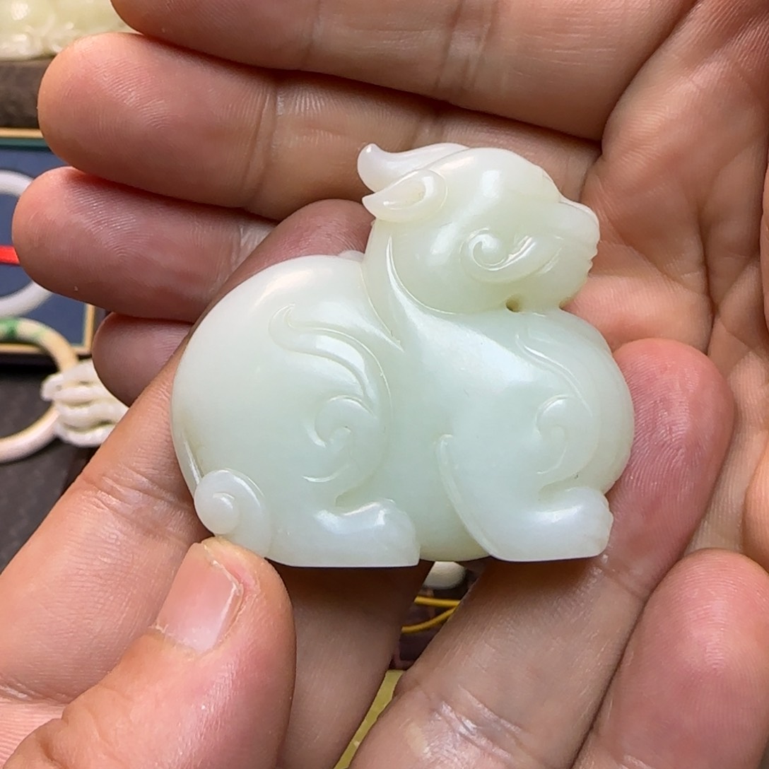 和田玉（白玉）颈饰未镶嵌荣**安