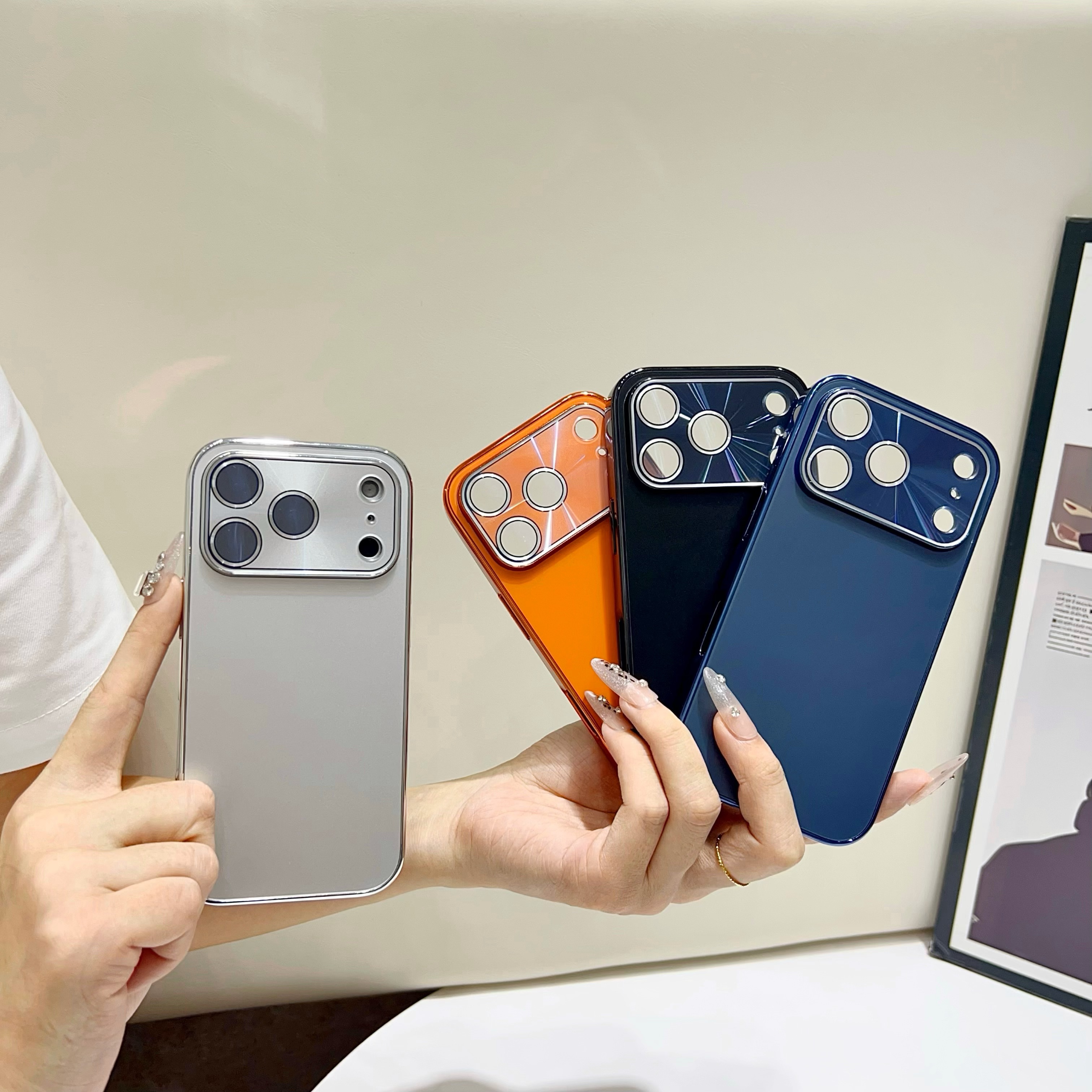 适用苹果镭射全包镜头膜秒变17大视窗手机壳17/16/15pro/14/13/12