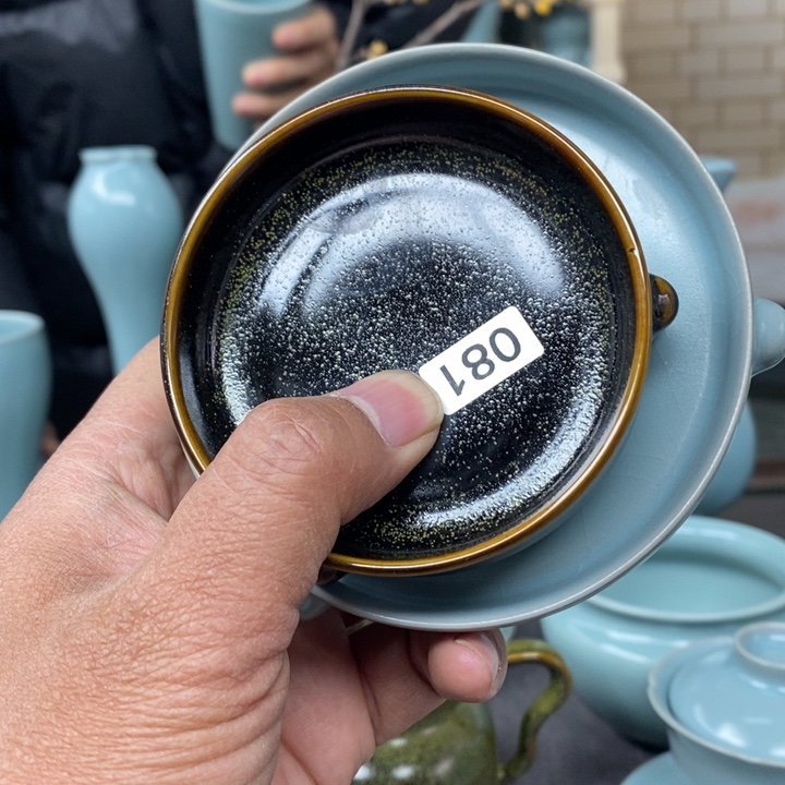 摆件?***葛抱朴汝瓷仿古微瑕