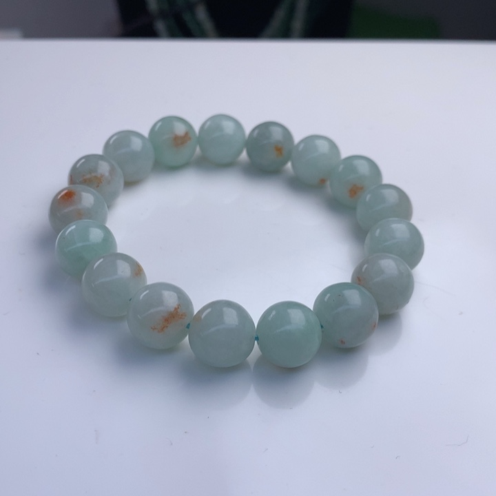 翡翠手串未镶嵌12.3mm！