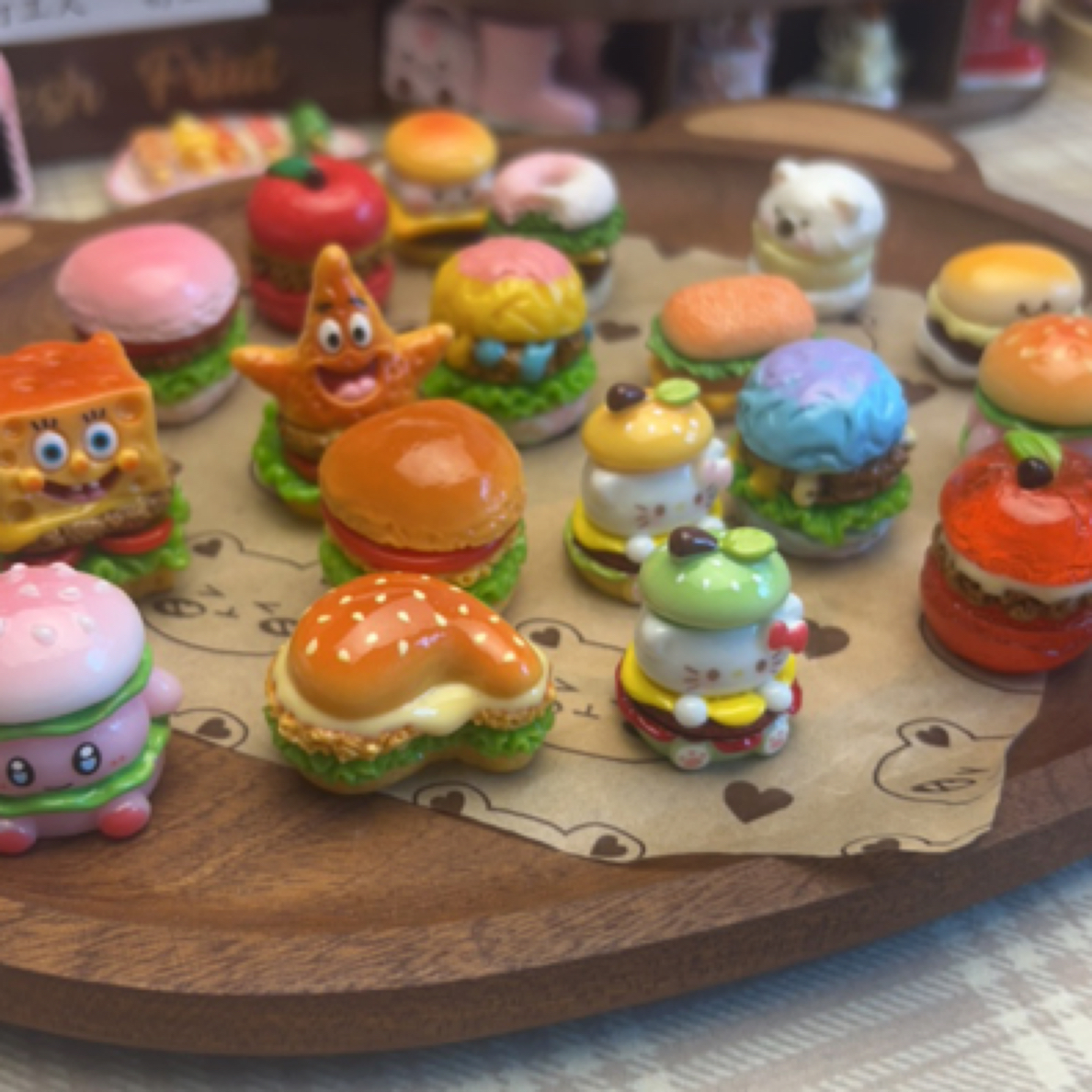 【直播拆 对对碰】汉堡拆 全汉堡款式  食玩创意diy树脂饰品