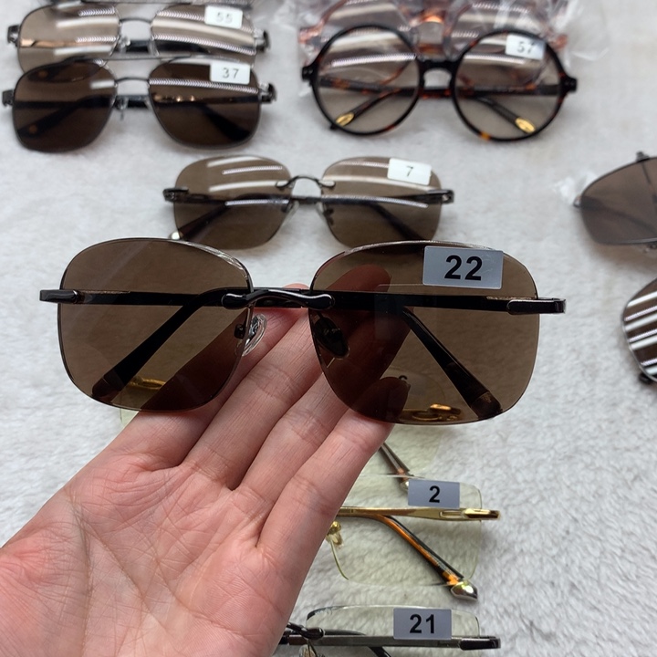 深茶色方圆款眼镜22