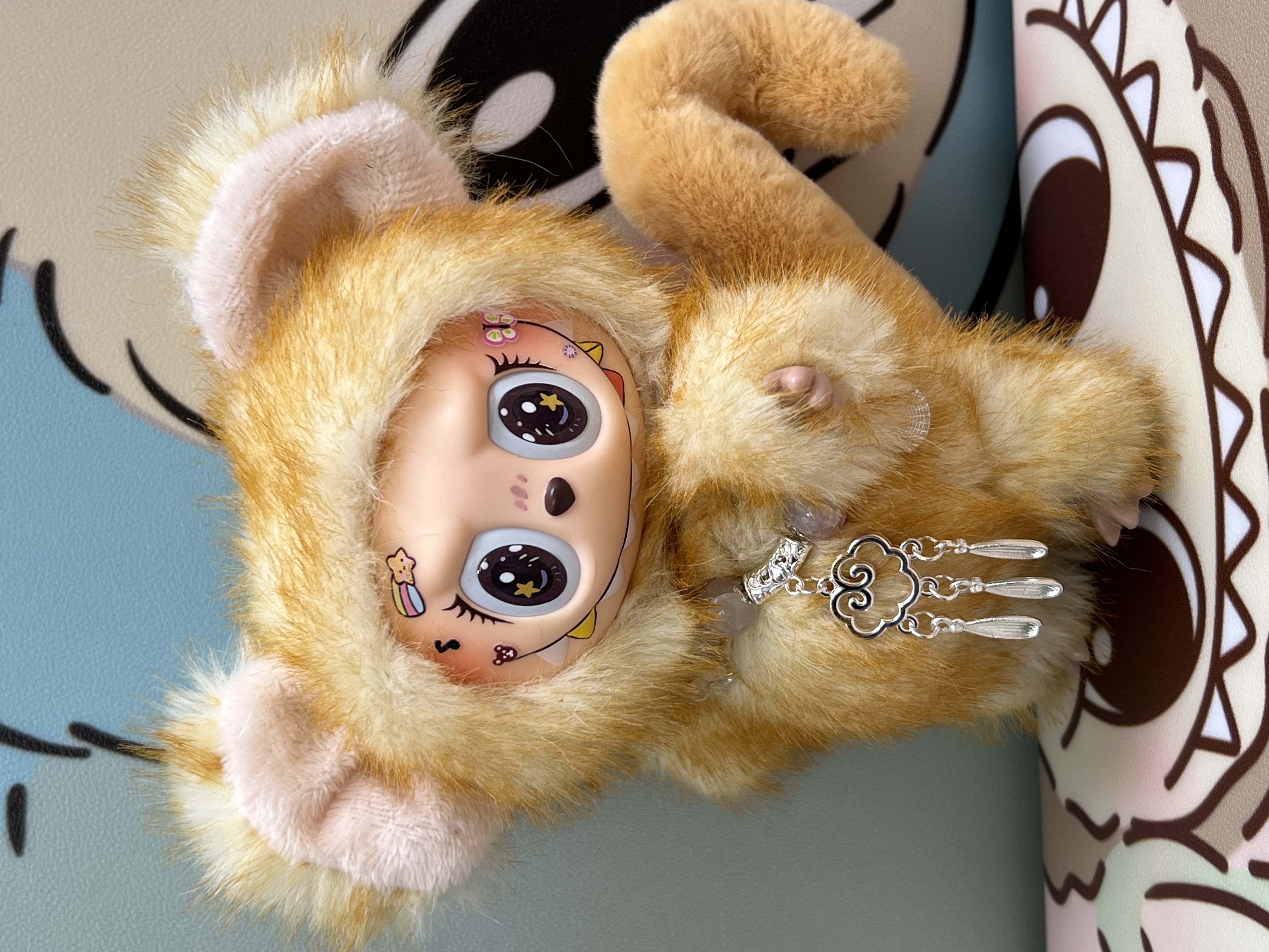 二创改娃高定十二生肖组合版毛绒 车挂钥匙挂 毛绒摆件