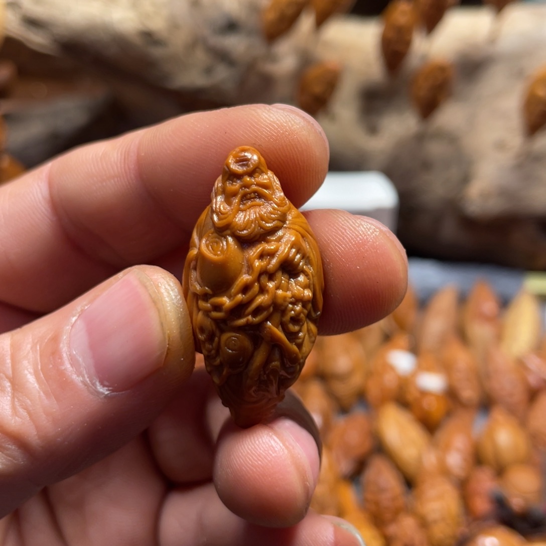 橄榄核吊坠五鬼钟馗346