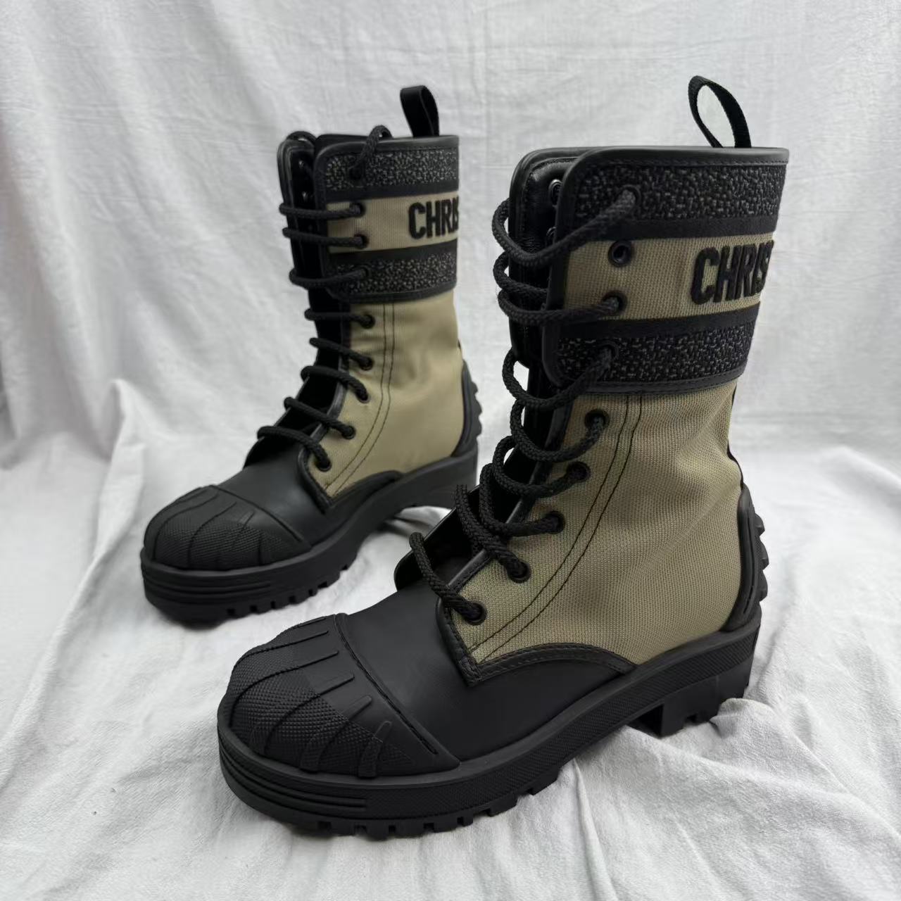 未使用 DIOR/迪奥 36码/公价1w D'major褐色骑士女士短靴2024