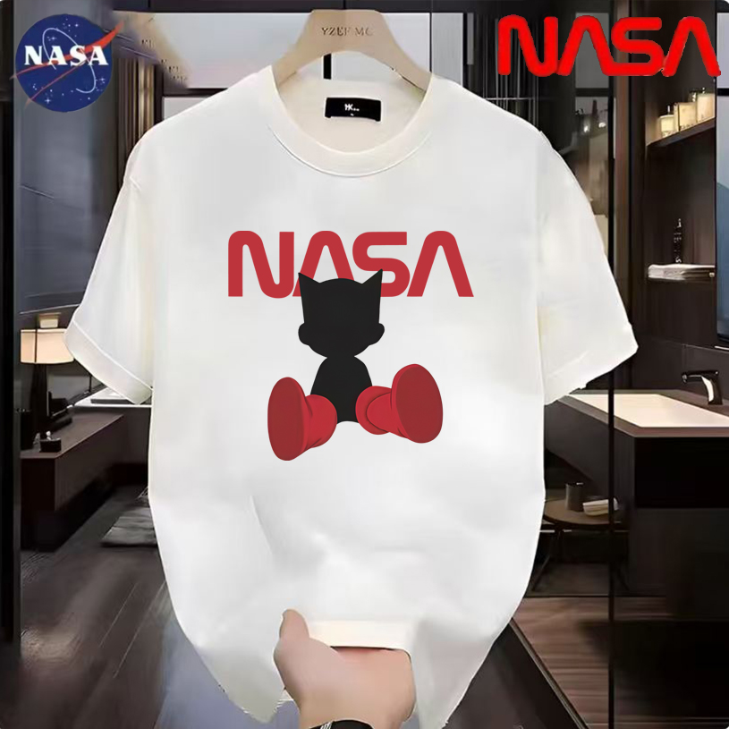 NASA联名纯棉夏季圆领短袖T恤微宽松时尚男女同款休闲百搭03