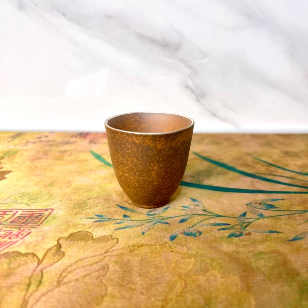 （拿.新）手工描银款.陶瓷铃铛杯复古家用手工主人杯客杯茶杯茶具
