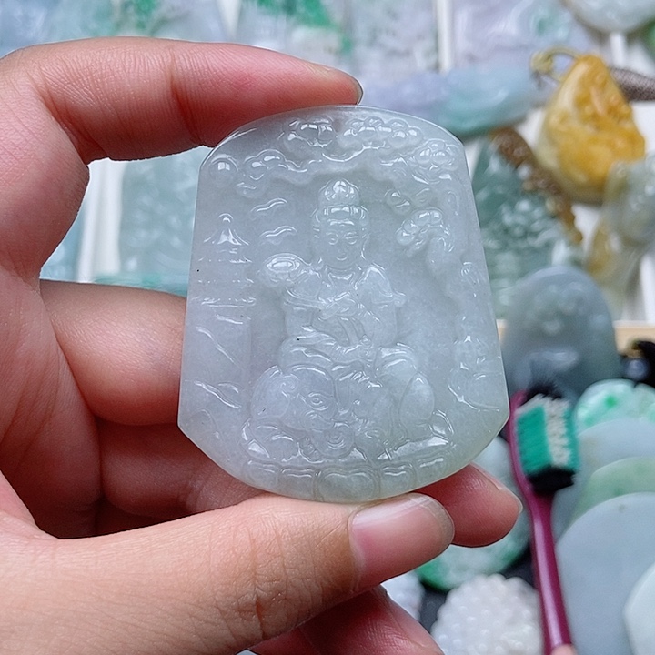 翡翠未镶嵌吊坠(不含链)翡翠