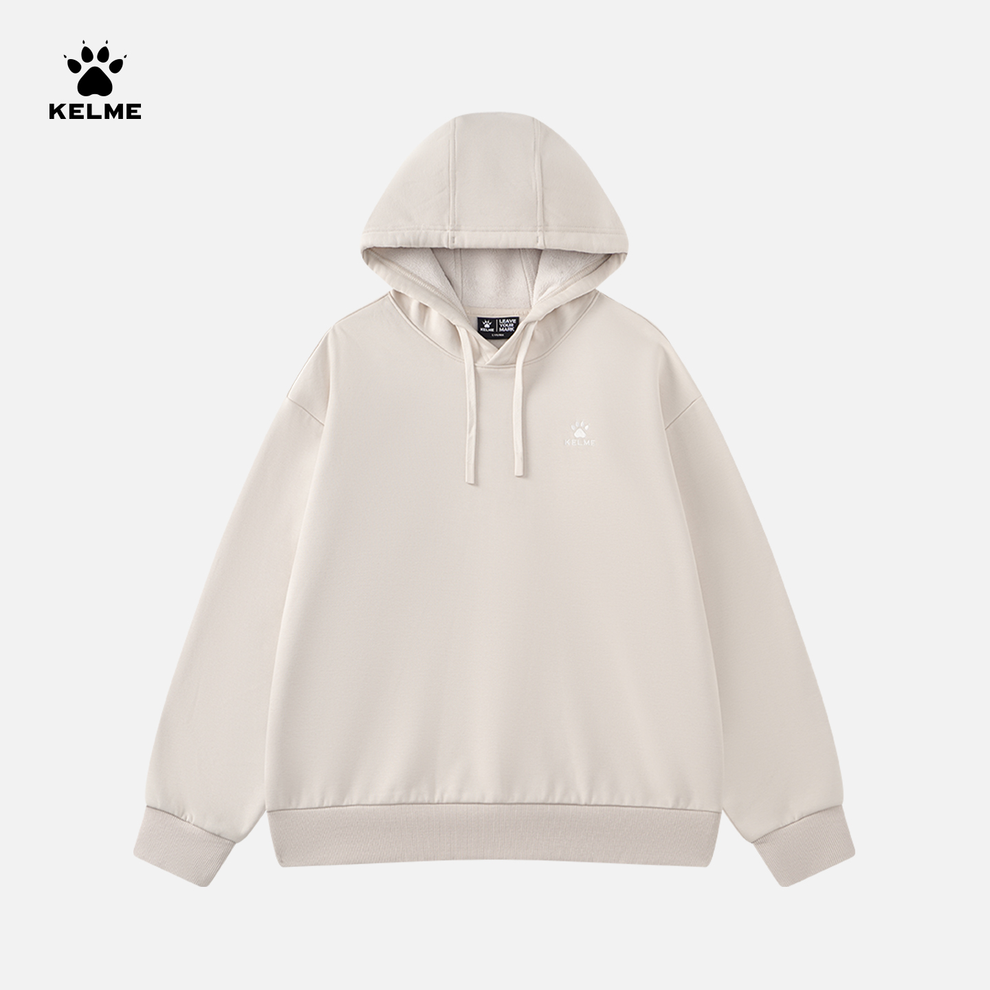 卡尔美旗舰店【加绒连帽卫衣】25年新款百搭套头衫潮人运动男士BX