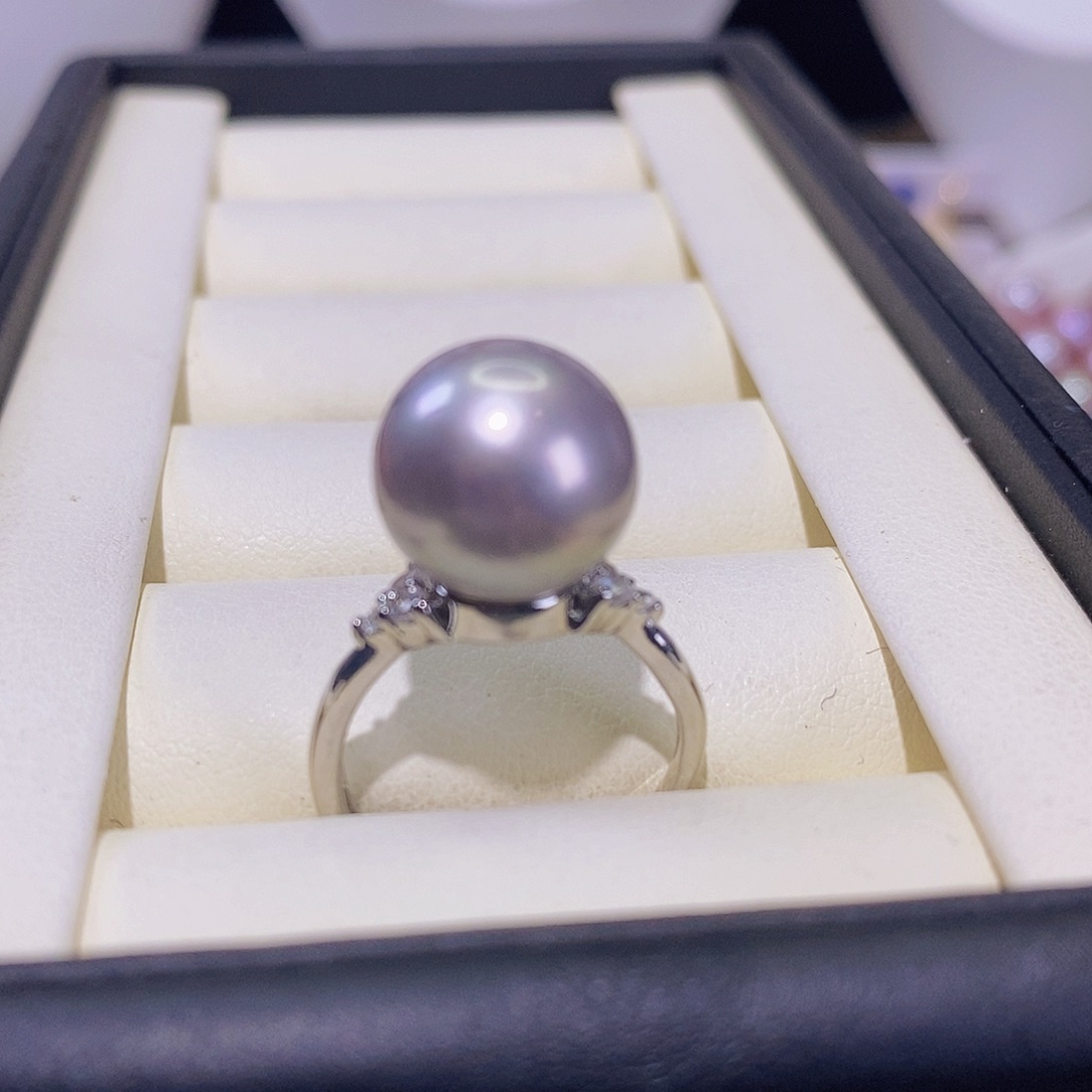 淡水珍珠戒指合金