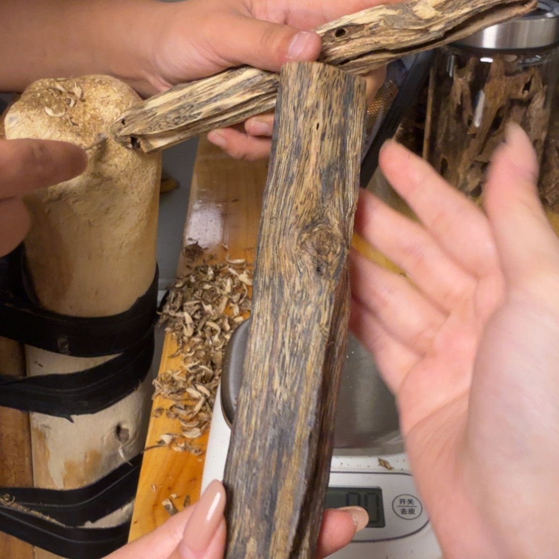 沉香白奇虫漏香37克