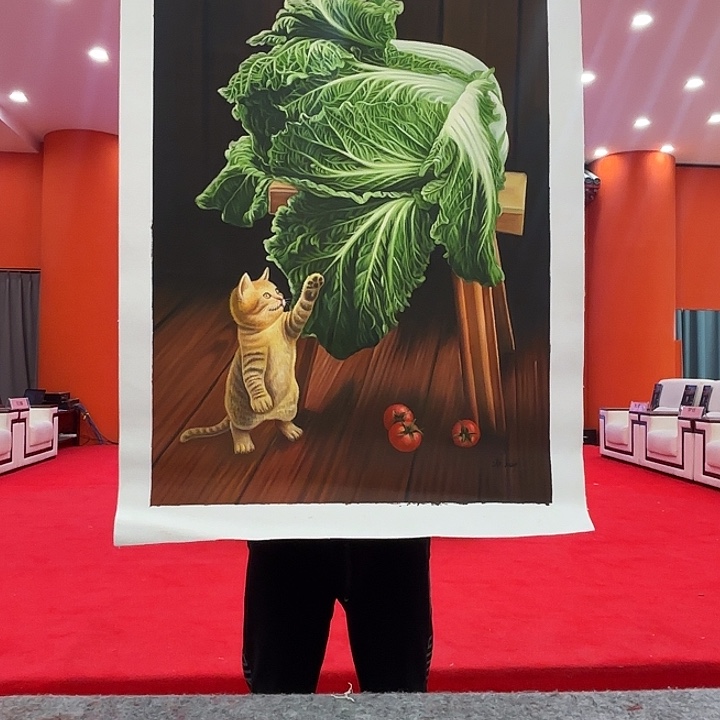 国画油画二郎老师精品原作