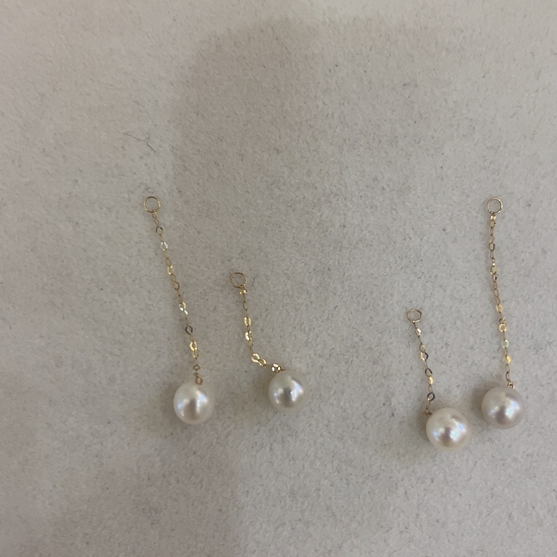 18K金镶嵌耳饰淡水珍珠