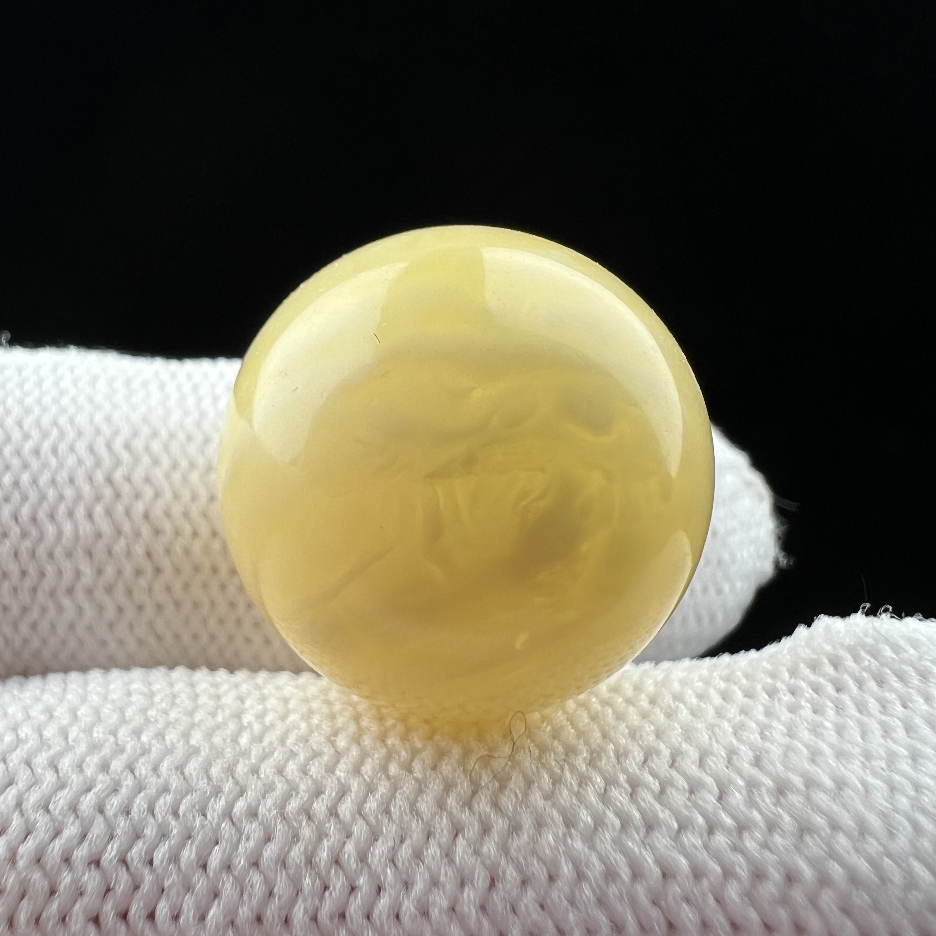 A9893天然原矿蜜蜡 圆珠 17.8mm支持复检