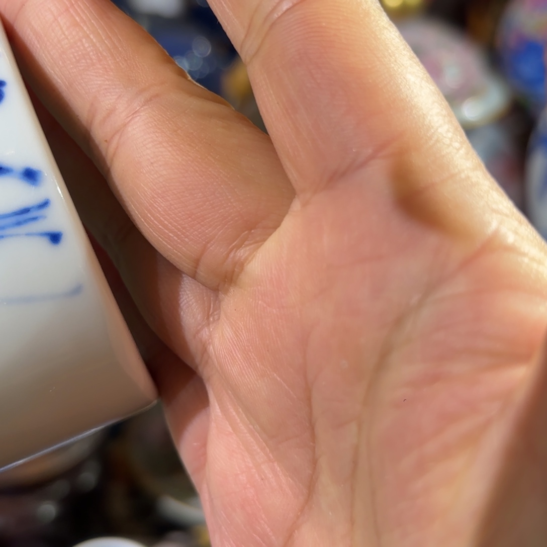 风***舟陶摆件手工手绘青花笔筒