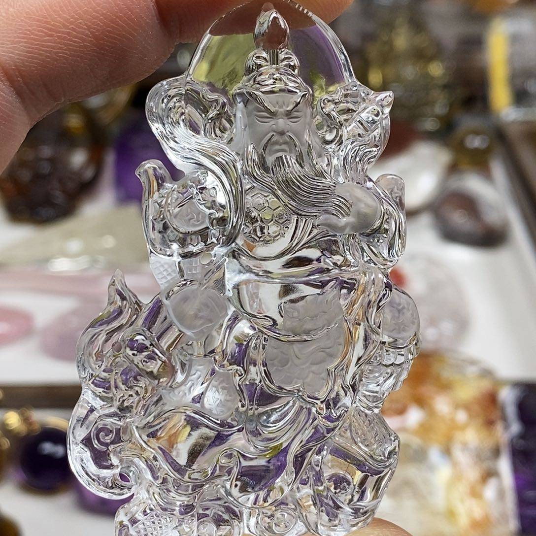 博***活水晶颈饰未镶嵌天然水晶吊坠