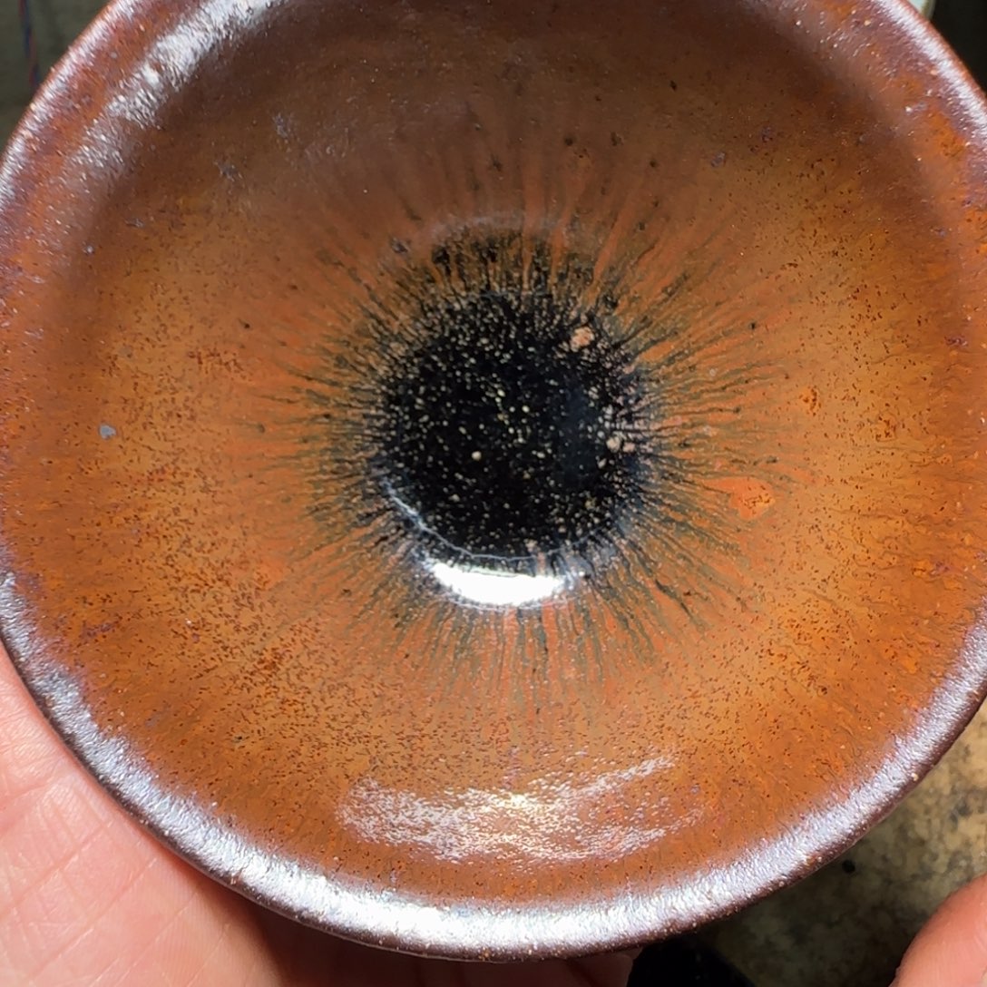 柴烧建盏茶盏茶杯875