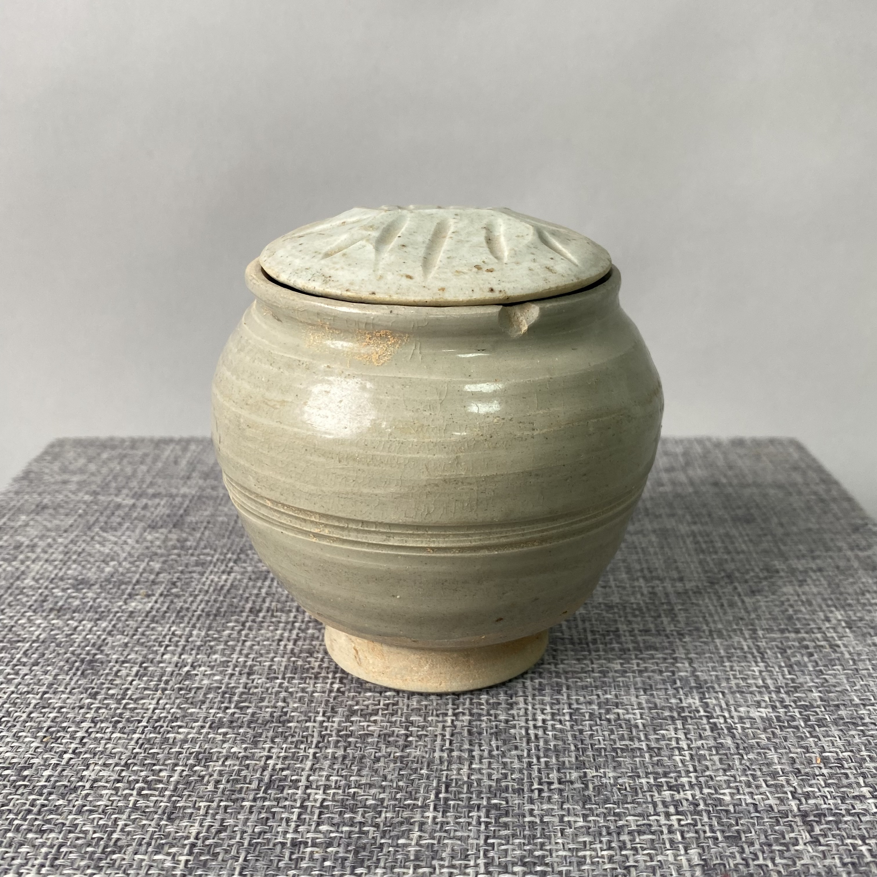 青釉盖罐15，KC20251203002