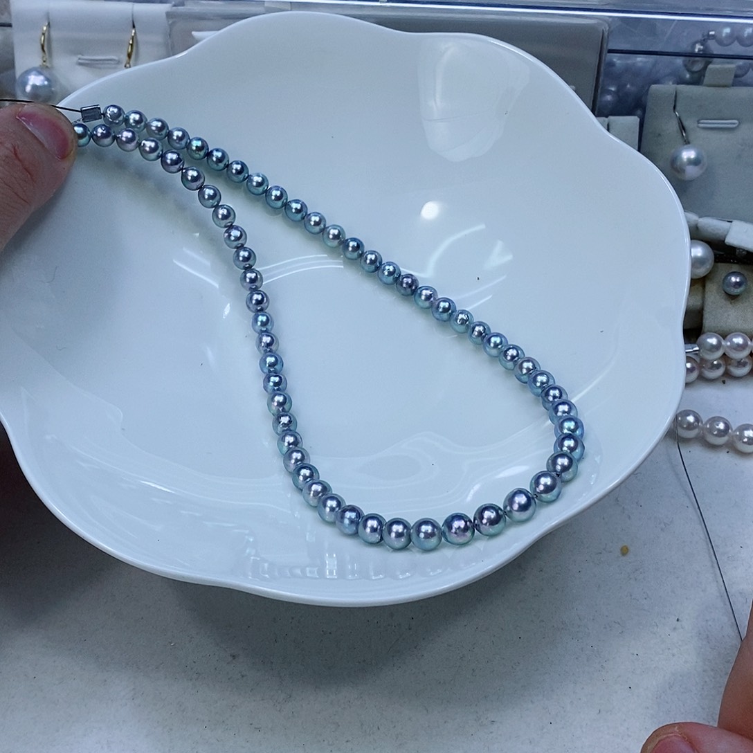 海水珍珠颈饰银S925镶嵌