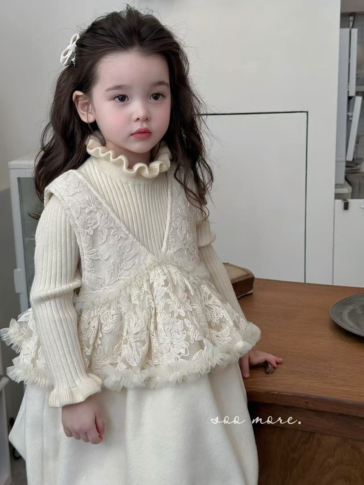 25年新款儿童蕾丝童装女童宝宝镂空透气夏款薄款韩版针织夏季女宝