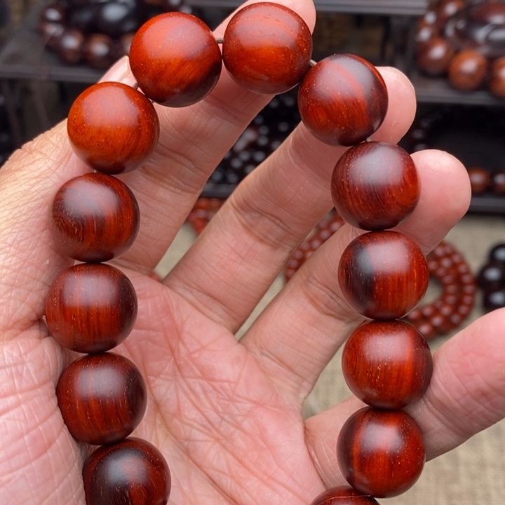 檀香紫檀（小叶紫檀）手串/手链1.5原汁原味泥料拆房料