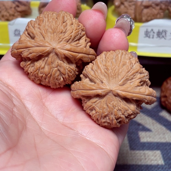 文玩核桃把件白狮子45