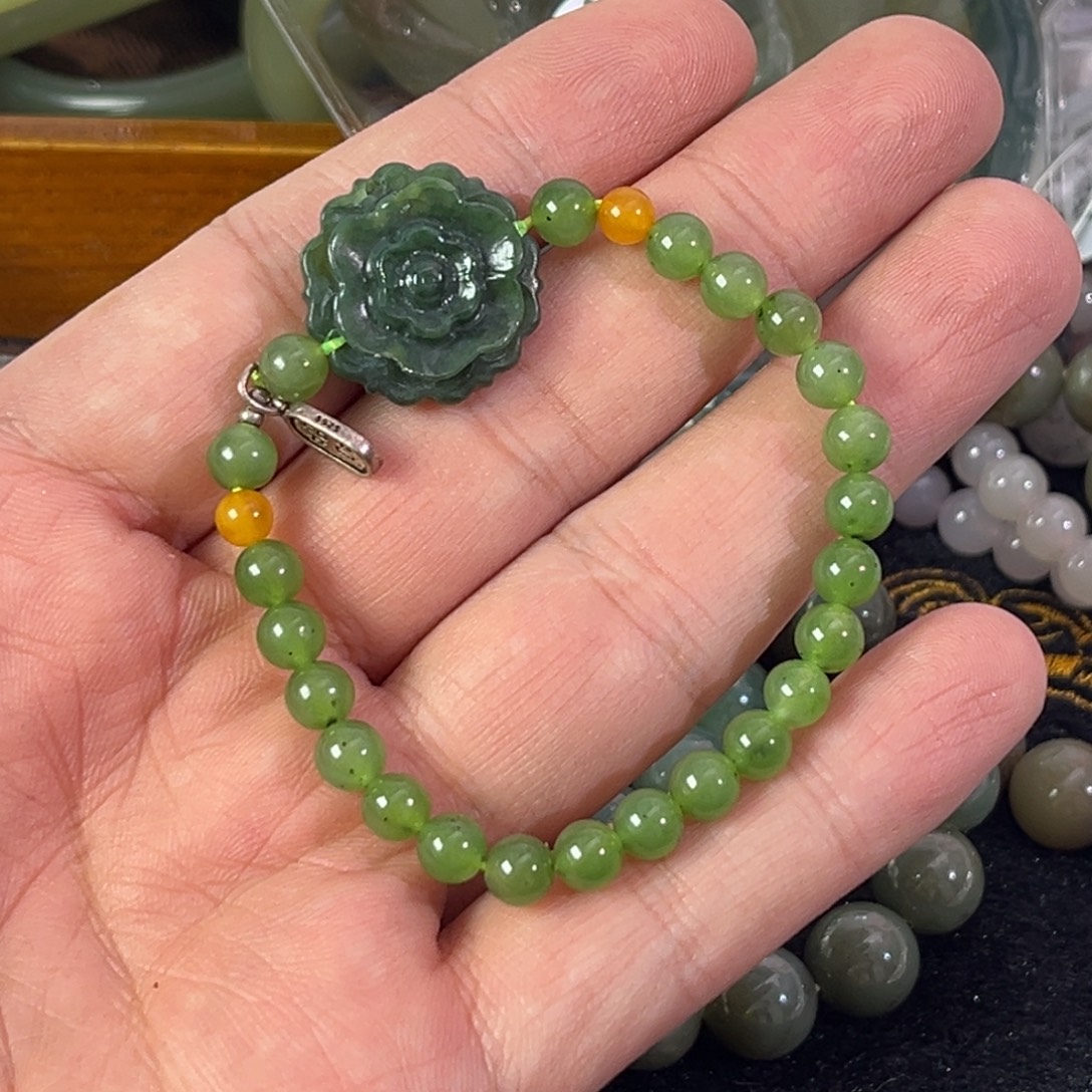 和田玉未镶嵌手链812号和田玉手链