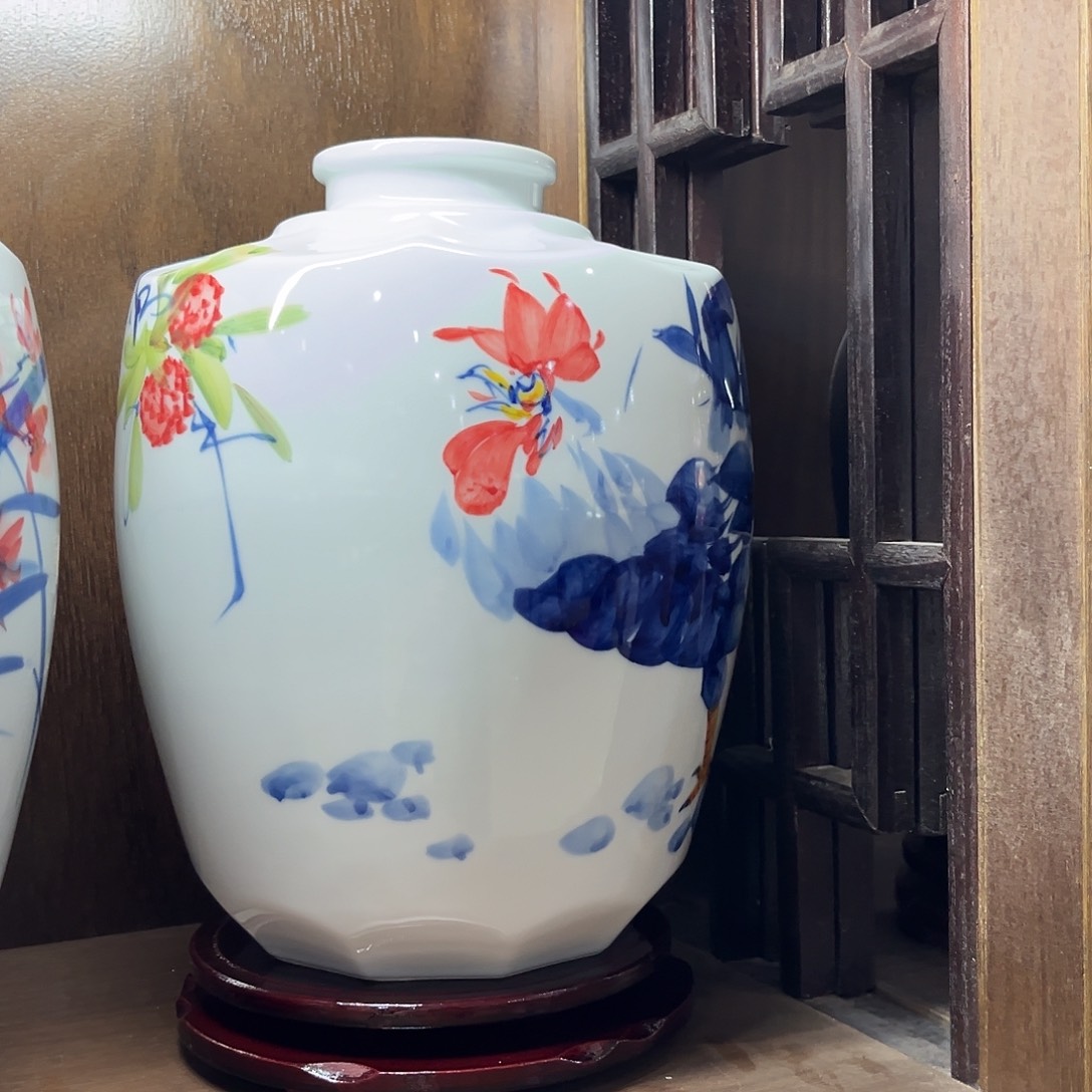 10斤容量陶瓷空酒坛（不含底座）