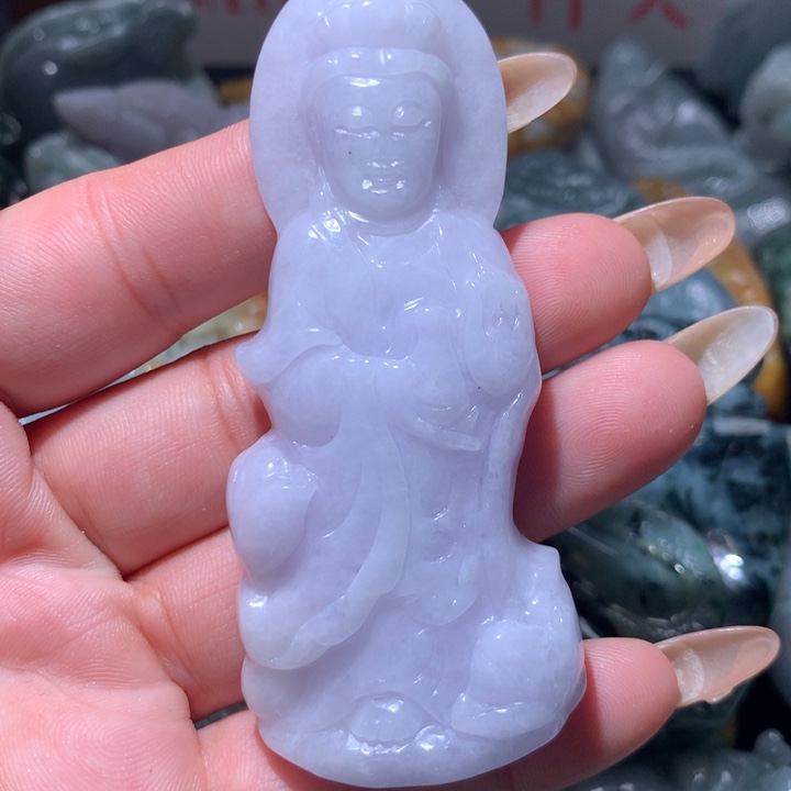 翡翠未镶嵌颈饰保真天然A货翡翠