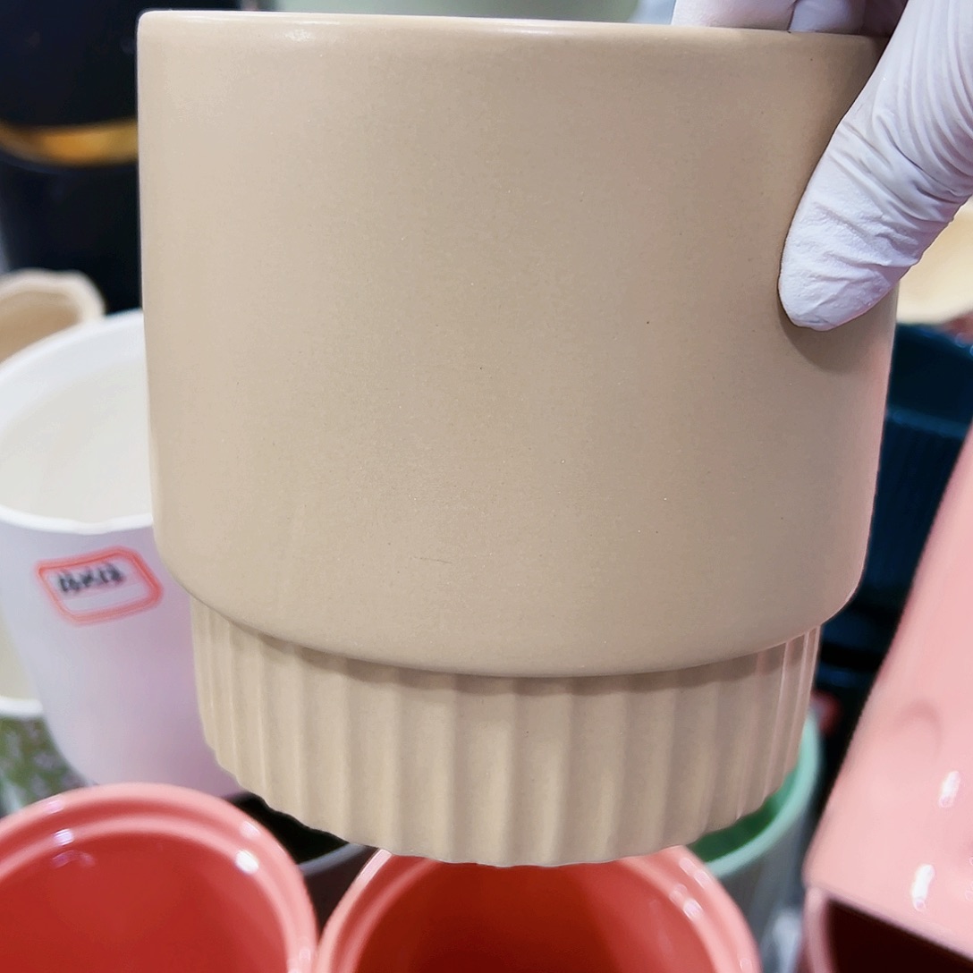 有孔外贸尾单陶瓷花盆凑单10米包邮