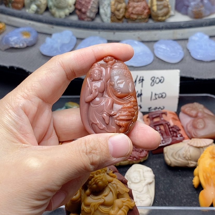 【闪购商品】定制石英质玉吊坠未镶嵌