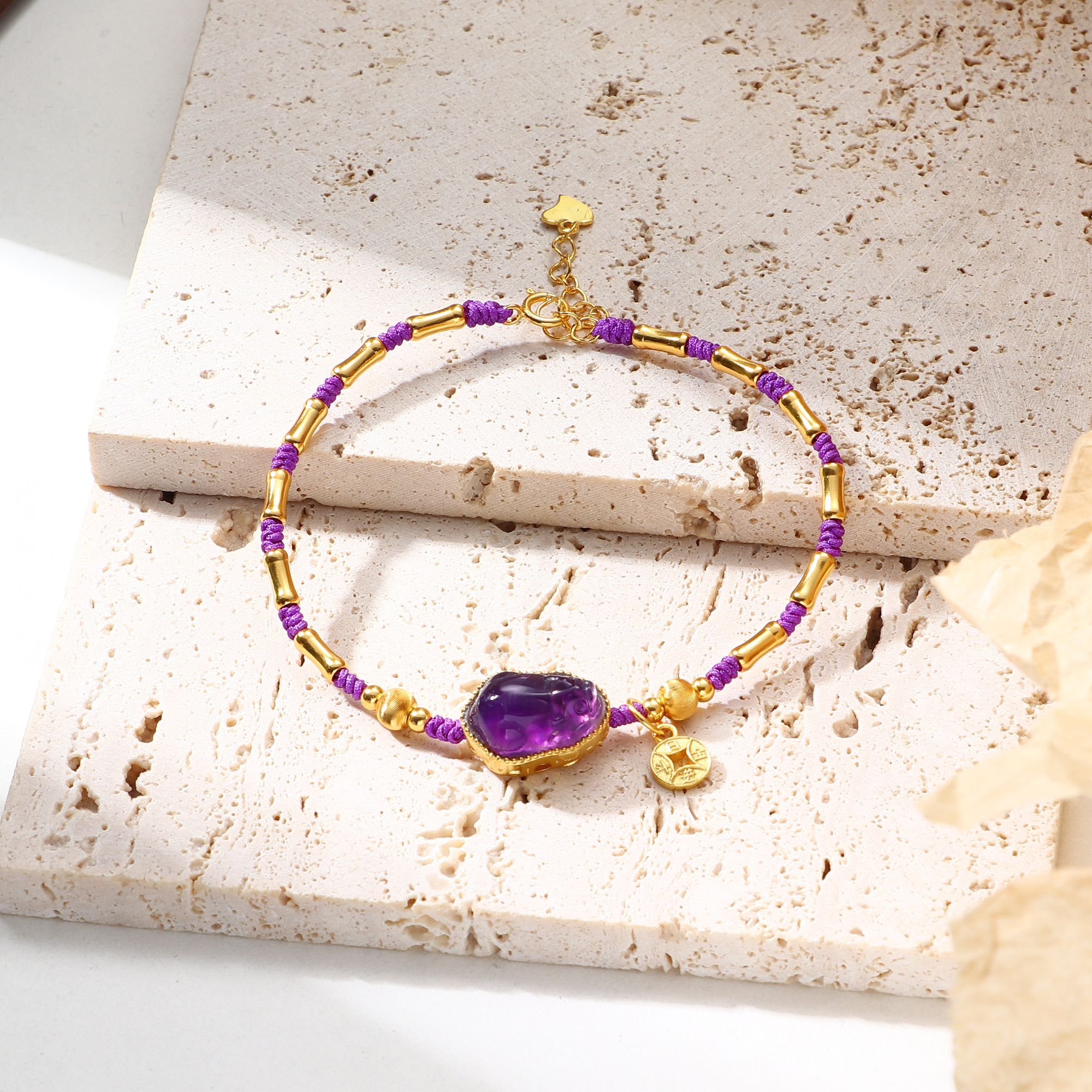 Tender Jinger 925银手链 25新双色搭配貔貅银手链经典高级