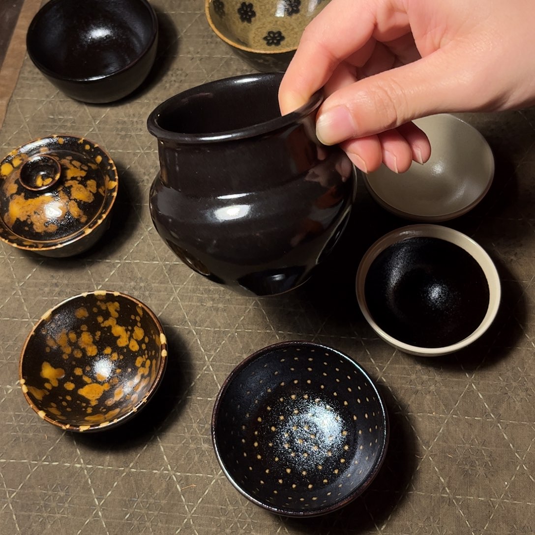 茶盏吉州窑电窑罐子