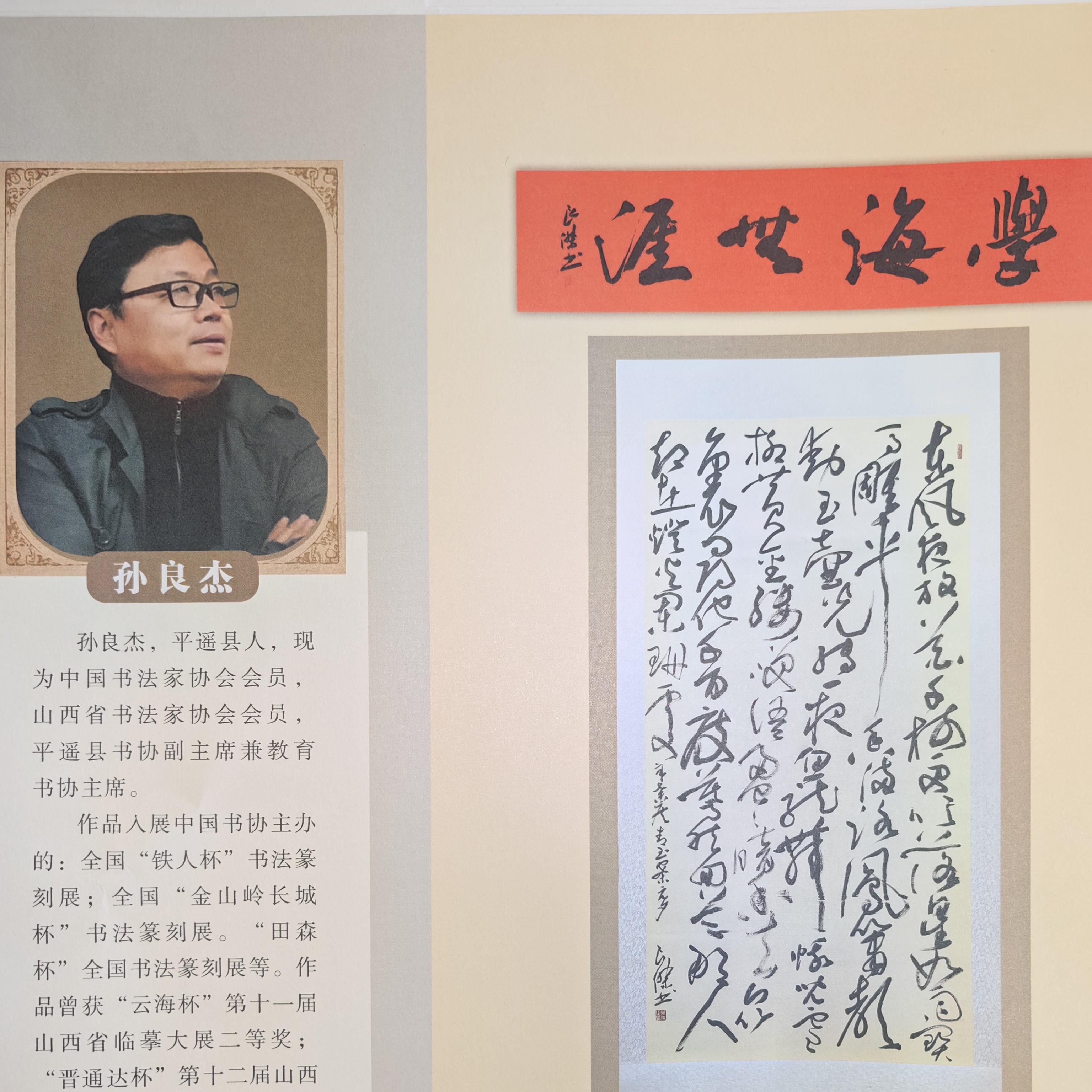 孙良杰老师书法作品将进酒