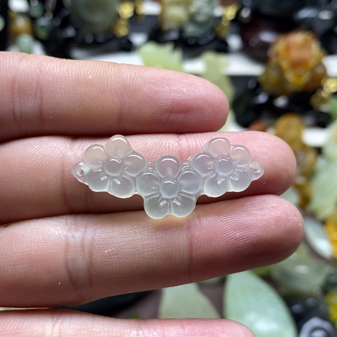 岫玉花玉衡吊坠未镶嵌