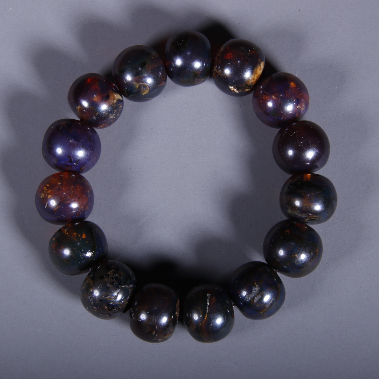 琥珀圆珠手串L玲91581