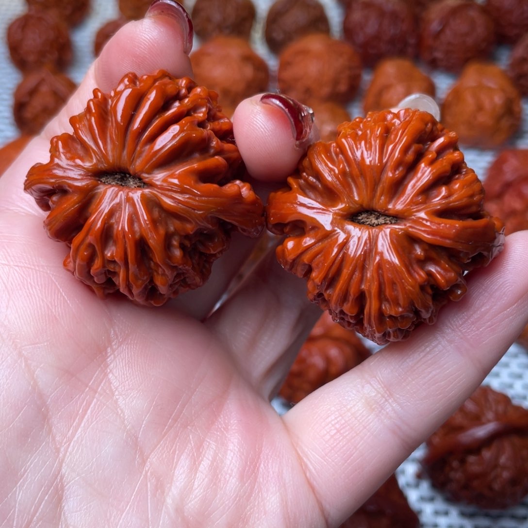 桃核吊坠文玩核桃 手把件 四座楼 41