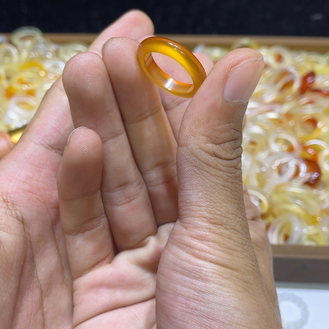 玛瑙/玉髓未镶嵌戒指26号港14