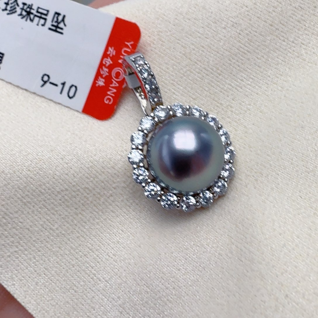 银S925镶嵌海水珍珠颈饰@@hd224