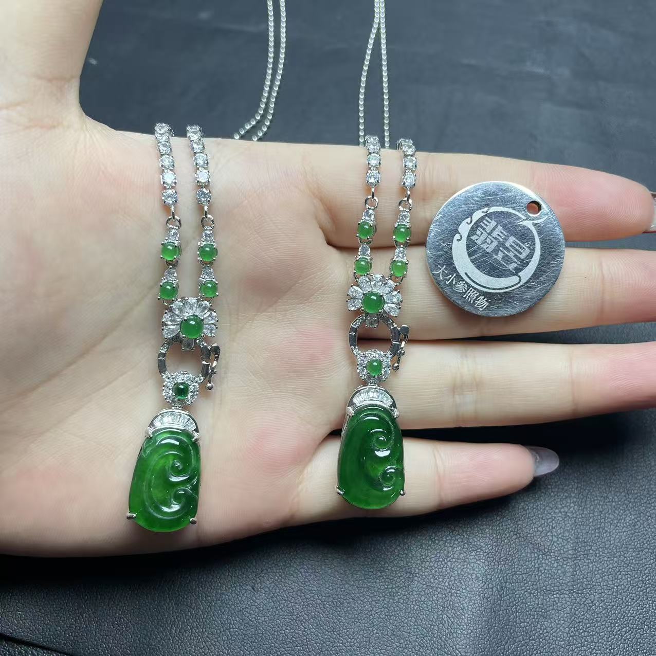 翡昱-N78-65113-天然A货翡翠吊坠-多样性发其一-D